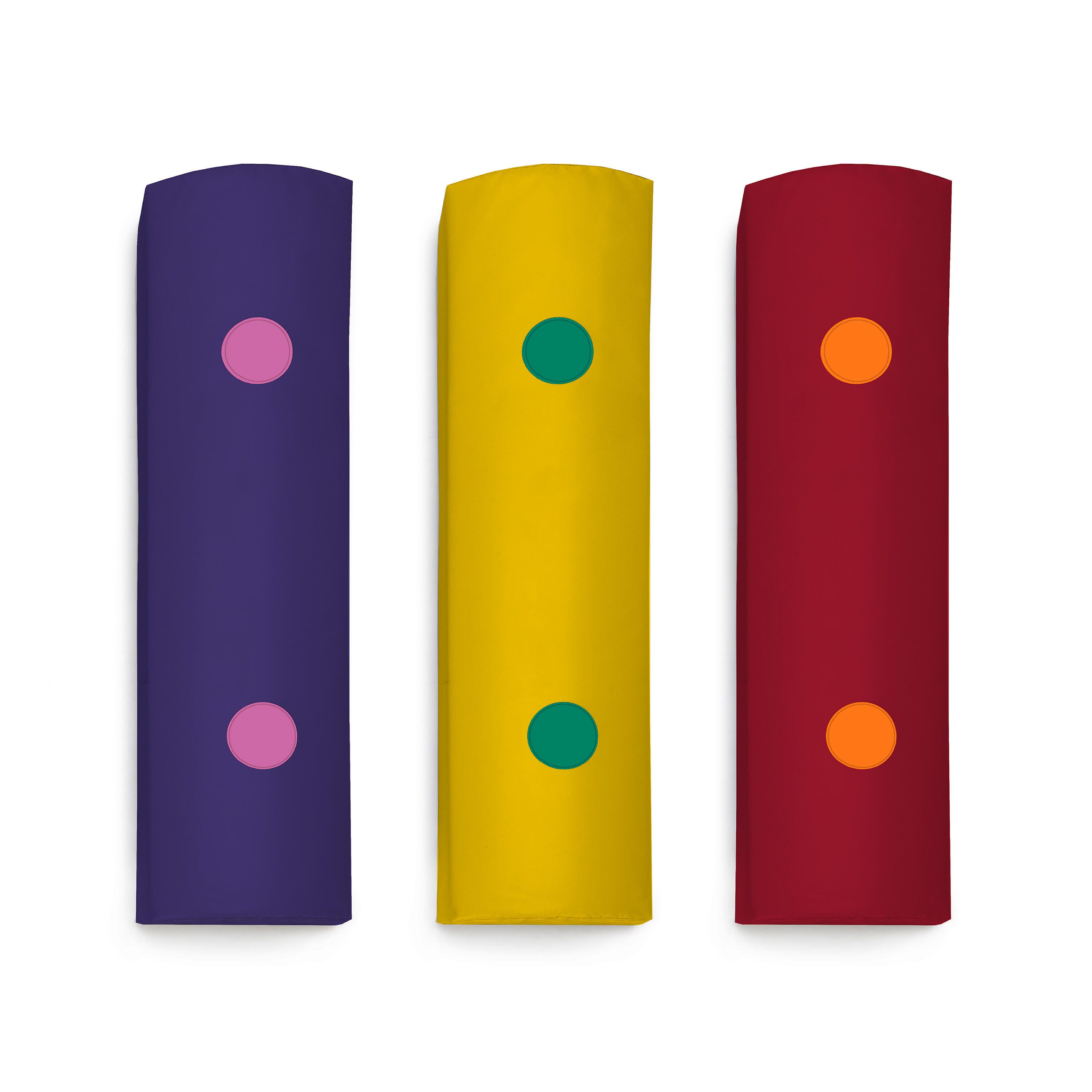 Snoezelen Rainbow Bumpas with Vibration, Sensory Wall Panel, Assorted Colors, Set of 3 2123709